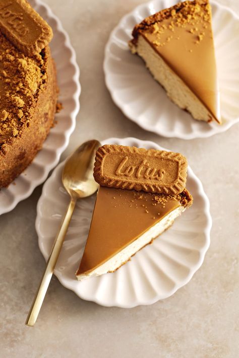 Biscoff cheesecake slices ready to share